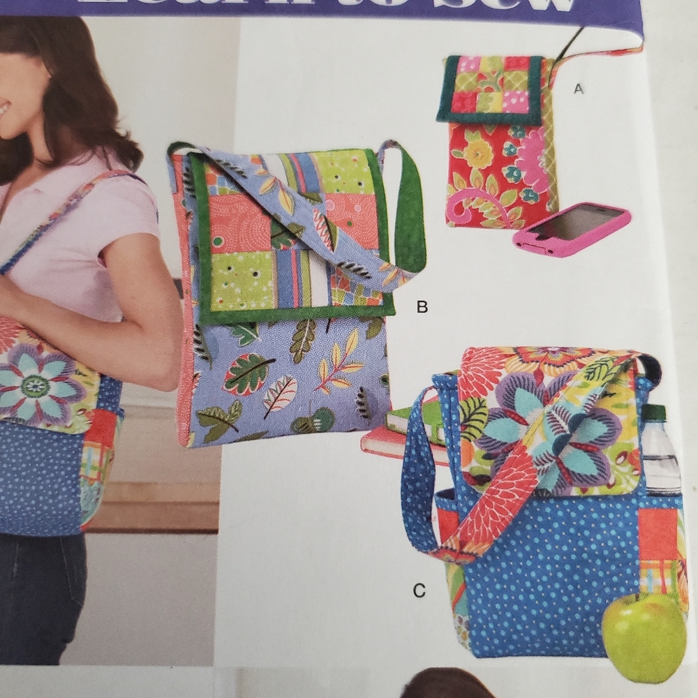 Simplicity Quilted Bags Sewing Pattern - Picture 3 of 4